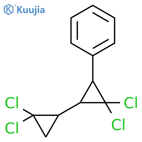 Benzene, (2',2',3,3-tetrachloro[1,1'-bicyclopropyl]-2-yl)- structure