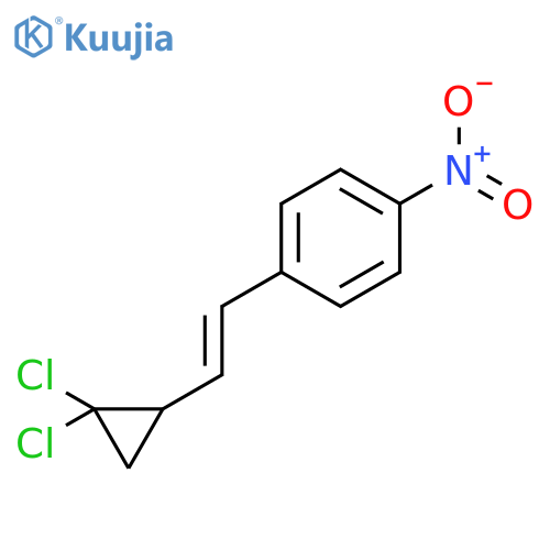 Benzene, 1-[2-(2,2-dichlorocyclopropyl)ethenyl]-4-nitro- structure
