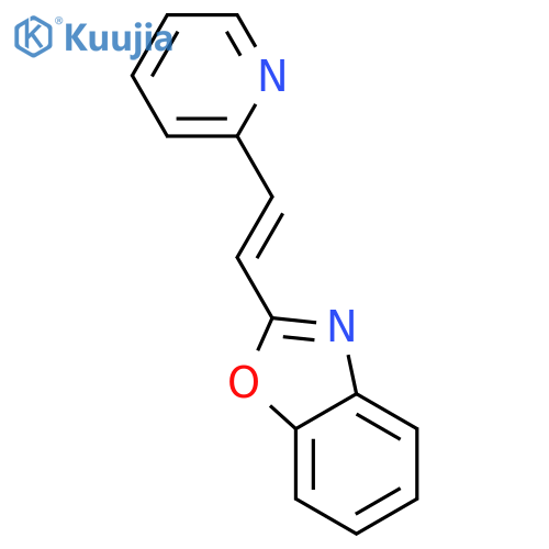 BENZOXAZOLE, 2-[2-(2-PYRIDINYL)ETHENYL]- structure
