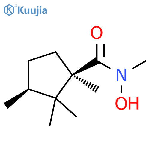 Cyclopentanecarboxamide, N-hydroxy-N,1,2,2,3-pentamethyl-, cis- (9CI) structure