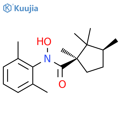 Cyclopentanecarboxamide, N-(2,6-dimethylphenyl)-N-hydroxy-1,2,2,3-tetramethyl-, cis- (9CI) structure