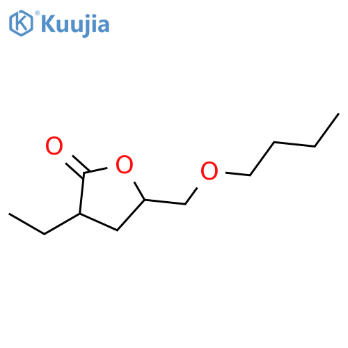 2(3H)-Furanone, 5-(butoxymethyl)-3-ethyldihydro- structure