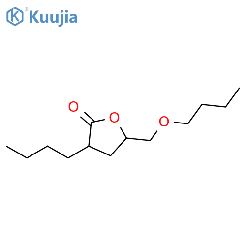 2(3H)-Furanone, 5-(butoxymethyl)-3-butyldihydro- structure