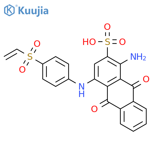 1-Amino-4-[[4-(ethenylsulfonyl)phenyl]amino]-9,10-dihydro-9,10-dioxo-2-anthracenesulfonic acid structure
