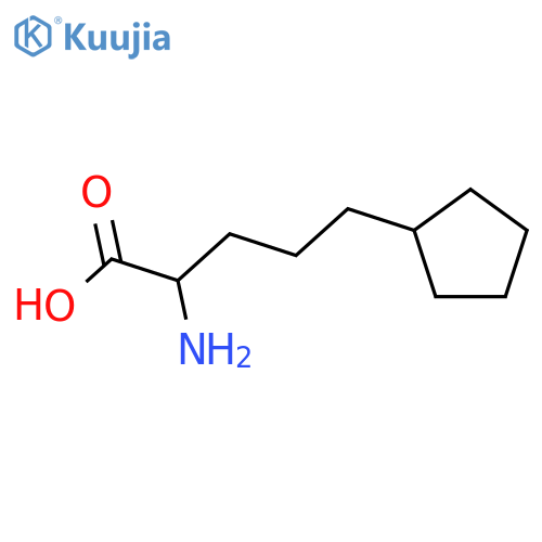 2-amino-5-cyclopentylpentanoic acid structure