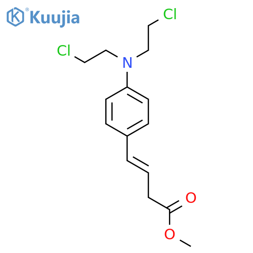 3-Butenoic acid, 4-[4-[bis(2-chloroethyl)amino]phenyl]-, methyl ester structure