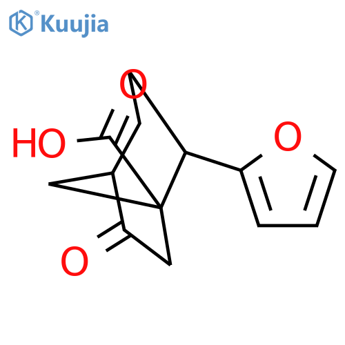 Bicyclo[3.2.1]octane-1-carboxylic acid, 2-(2-furanyl)-6-oxo- structure