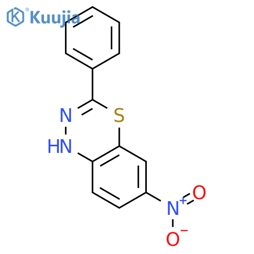 1H-4,1,2-Benzothiadiazine, 6-nitro-3-phenyl- structure