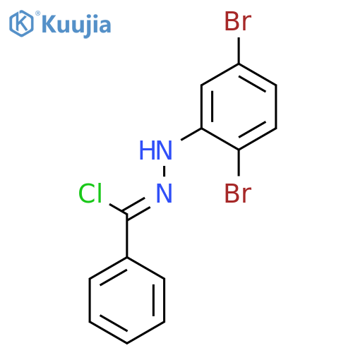 Benzenecarbohydrazonoyl chloride, N-(2,5-dibromophenyl)- structure