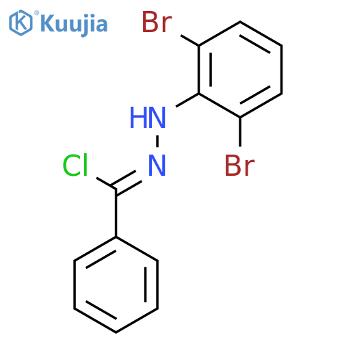 BENZENECARBOHYDRAZONOYL CHLORIDE, N-(2,6-DIBROMOPHENYL)- structure