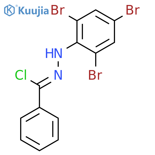 BENZENECARBOHYDRAZONOYL CHLORIDE, N-(2,4,6-TRIBROMOPHENYL)- structure