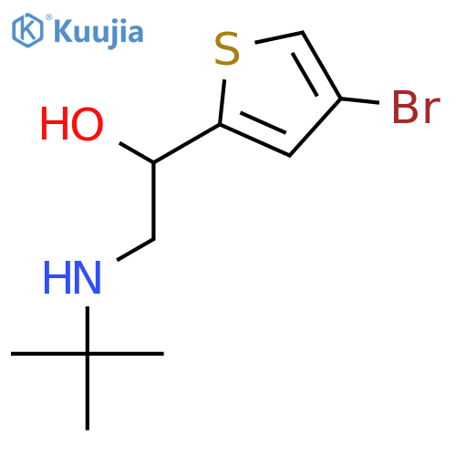 1-(4-bromothiophen-2-yl)-2-(tert-butylamino)ethanol structure