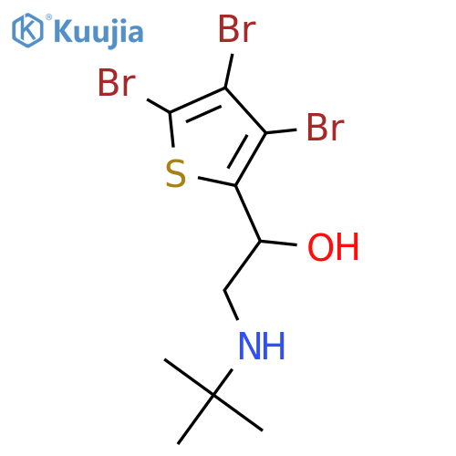 2-(tert-butylamino)-1-(3,4,5-tribromothiophen-2-yl)ethanol structure