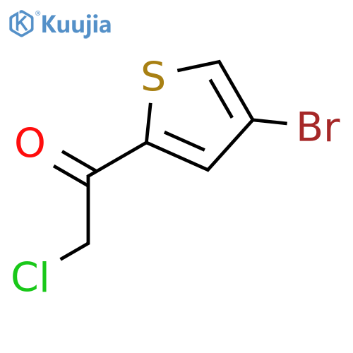 1-(4-bromothiophen-2-yl)-2-chloroethan-1-one structure