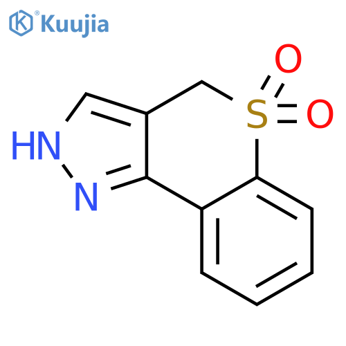 [1]Benzothiopyrano[4,3-c]pyrazole, 2,4-dihydro-, 5,5-dioxide structure