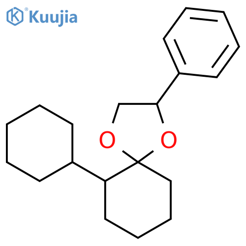 1,4-Dioxaspiro[4.5]decane, 6-cyclohexyl-2-phenyl- structure
