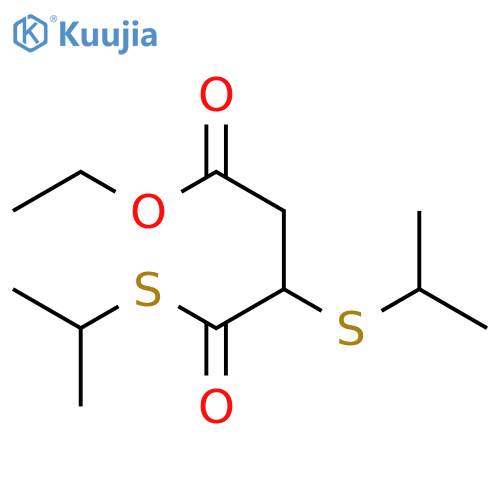 Butanoic acid, 3,4-bis[(1-methylethyl)thio]-4-oxo-, ethyl ester structure