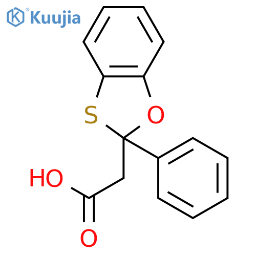 1,3-Benzoxathiole-2-acetic acid, 2-phenyl- structure
