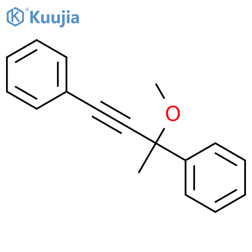 Benzene, 1,1'-(3-methoxy-3-methyl-1-propyne-1,3-diyl)bis- structure