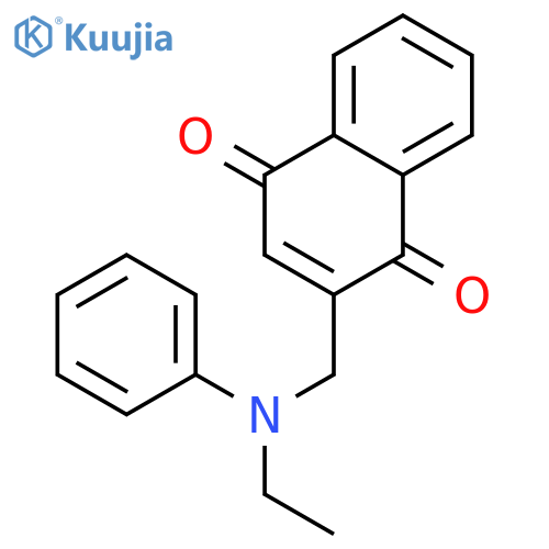 1,4-Naphthalenedione, 2-[(ethylphenylamino)methyl]- structure