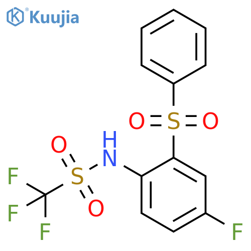 Methanesulfonamide,1,1,1-trifluoro-N-[4-fluoro-2-(phenylsulfonyl)phenyl]- structure