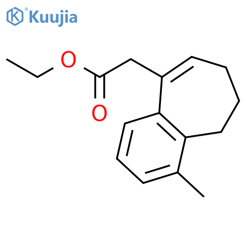 5H-BENZOCYCLOHEPTENE-9-ACETIC ACID, 6,7-DIHYDRO-4-METHYL-, ETHYL ESTER structure