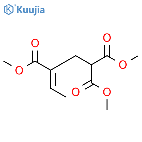 3-Pentene-1,1,3-tricarboxylic acid, trimethyl ester, (E)- structure