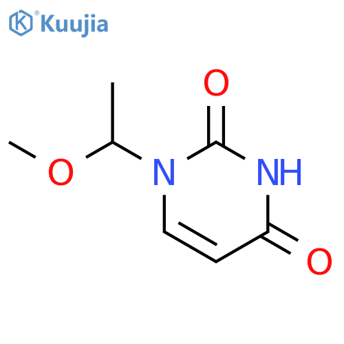 2,4(1H,3H)-Pyrimidinedione, 1-(1-methoxyethyl)- structure