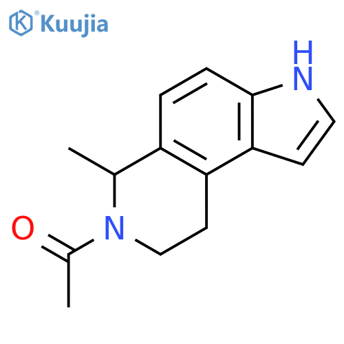 3H-Pyrrolo[3,2-f]isoquinoline, 7-acetyl-6,7,8,9-tetrahydro-6-methyl- structure