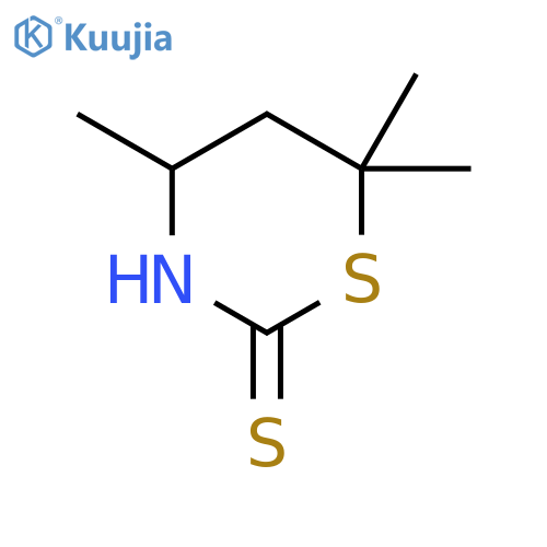 2H-1,3-Thiazine-2-thione,tetrahydro-4,6,6-trimethyl- structure