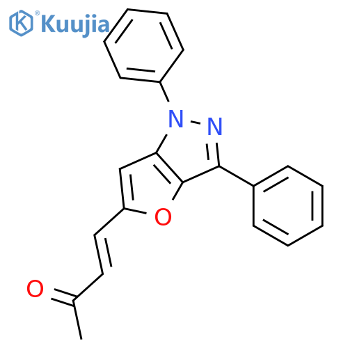 3-Buten-2-one, 4-(1,3-diphenyl-1H-furo[3,2-c]pyrazol-5-yl)- structure