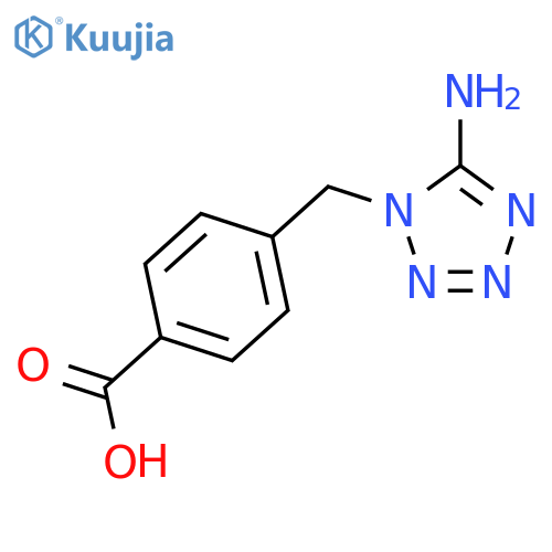 Benzoic acid, 4-[(5-amino-1H-tetrazol-1-yl)methyl]- structure