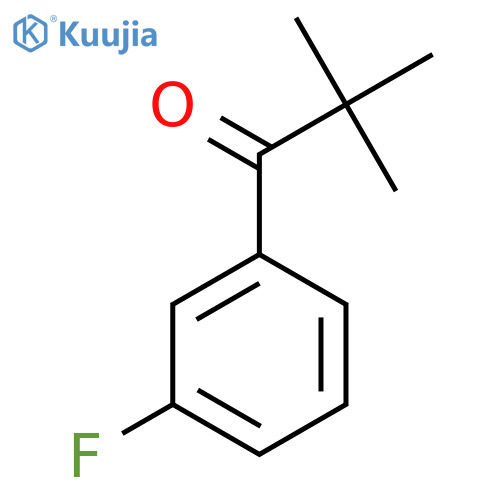 1-(3-fluorophenyl)-2,2-dimethylpropan-1-one structure