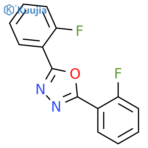 2,5-bis(2-fluorophenyl)-1,34-oxadiazole structure