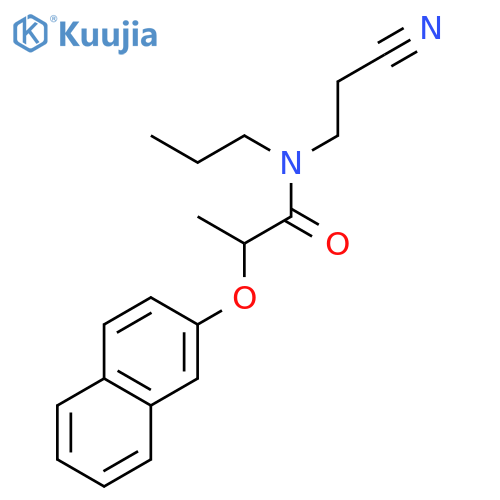 Propanamide, N-(2-cyanoethyl)-2-(2-naphthalenyloxy)-N-propyl- structure