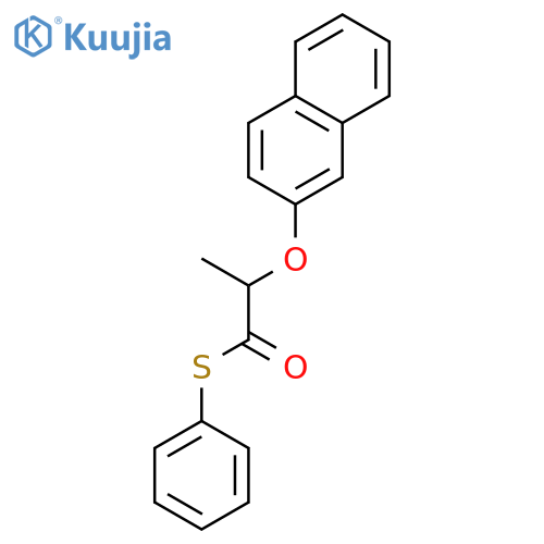Propanethioic acid, 2-(2-naphthalenyloxy)-, S-phenyl ester structure