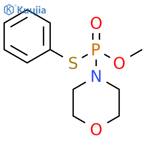 Phosphonothioic acid, 4-morpholinyl-, O-methyl S-phenyl ester structure