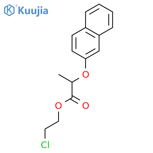 PROPANOIC ACID, 2-(2-NAPHTHALENYLOXY)-, 2-CHLOROETHYL ESTER structure