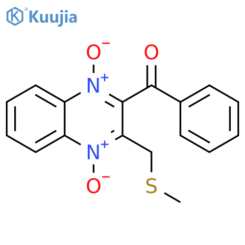 Methanone, [3-[(methylthio)methyl]-1,4-dioxido-2-quinoxalinyl]phenyl- structure