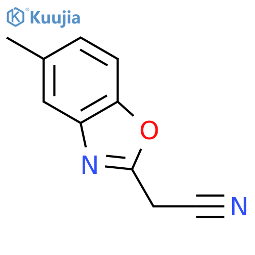 2-(5-methyl-1,3-benzoxazol-2-yl)acetonitrile structure