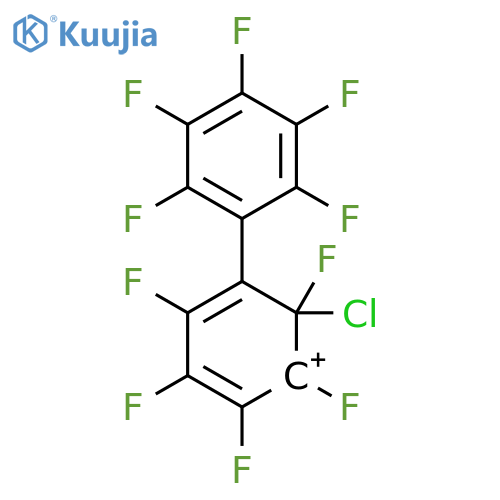 Cyclohexadienylium,6-chloro-1,2,3,4,6-pentafluoro-5-(pentafluorophenyl)- structure