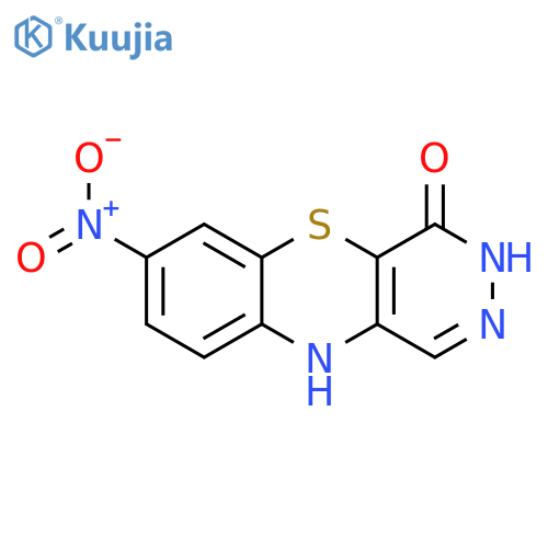 4H-PYRIDAZINO[4,5-B][1,4]BENZOTHIAZIN-4-ONE, 3,10-DIHYDRO-7-NITRO- structure