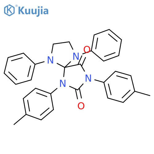 1,3,6,9-Tetraazaspiro[4.4]nonane-2,4-dione, 1,3-bis(4-methylphenyl)-6,9-diphenyl- structure
