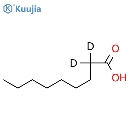Nonanoic-2,2-d2 acid structure
