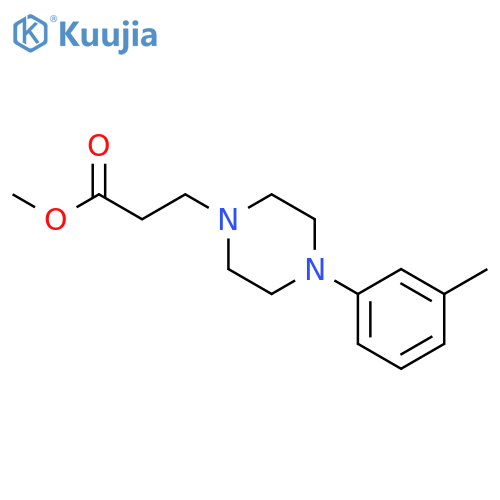 methyl 3-[4-(3-methylphenyl)piperazin-1-yl]propanoate structure
