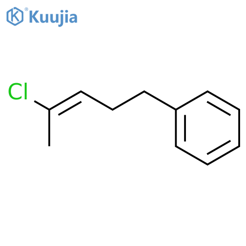 Benzene, (4-chloro-3-pentenyl)- structure