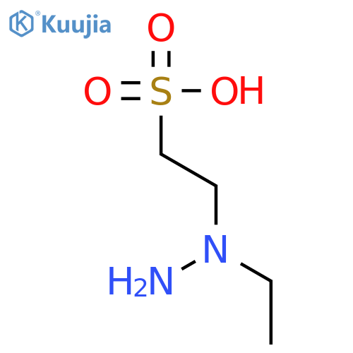 Ethanesulfonic acid, 2-(1-ethylhydrazino)- structure