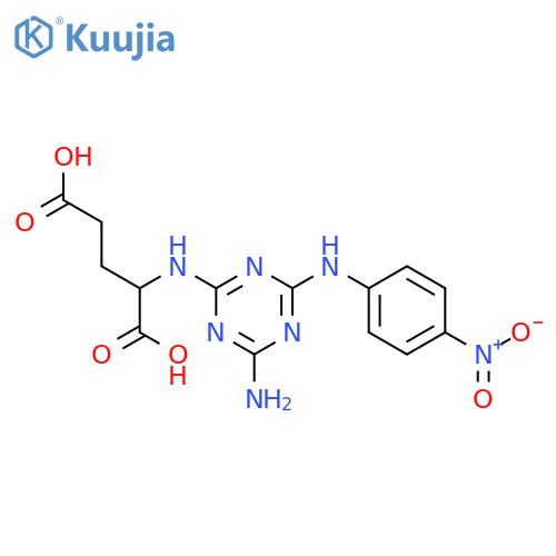 L-Glutamic acid, N-[4-amino-6-[(4-nitrophenyl)amino]-1,3,5-triazin-2-yl]- structure