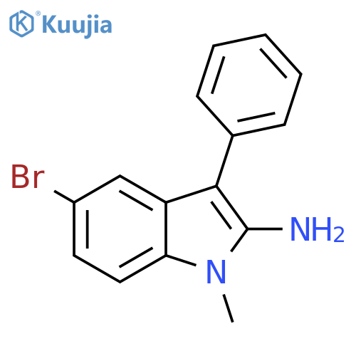 1H-Indol-2-amine, 5-bromo-1-methyl-3-phenyl- structure
