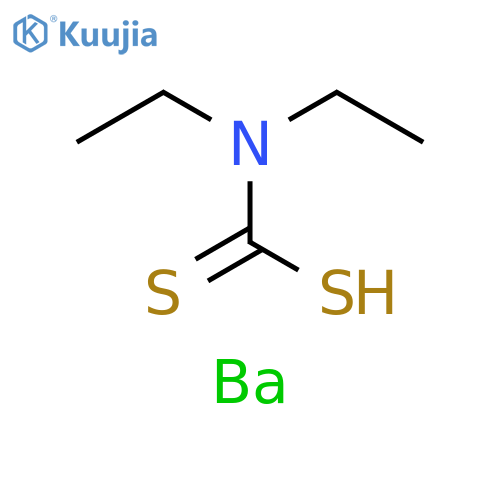 Carbamodithioic acid, diethyl-, barium salt structure